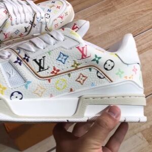 Louis Vuitton White Multicolor Sneakers